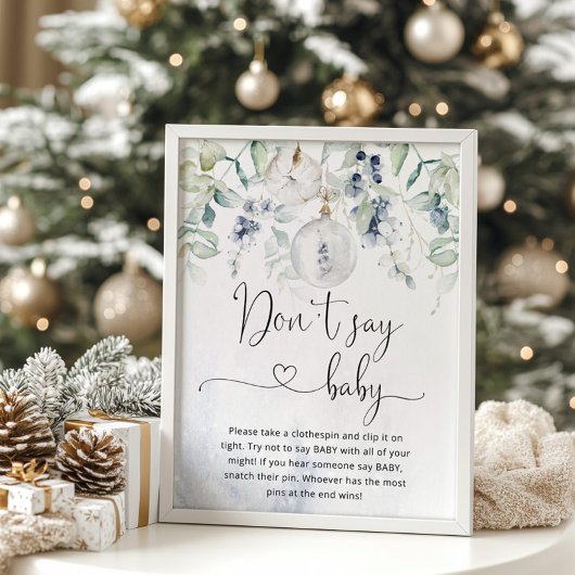 クリスマスバブル言わないベビーゲーム ポスター