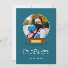 クリスマスバブル merry christmas フォト ホリデー カード