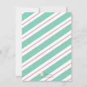 クリスマスバプテスマ招待状テンプレート 招待状 (裏面)