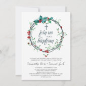 クリスマスバプテスマ招待状テンプレート 招待状 (正面)