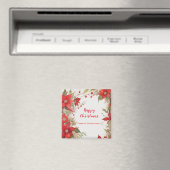 クリスマスバラの水色 |お名前 マグネット (インサイチュ (食洗機))