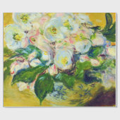 クリスマスバラの花 ラッピングペーパー (フラット)