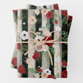 クリスマスバラの装飾、ユレタイドギフトパターン ラッピングペーパーシート (インサイチュ)