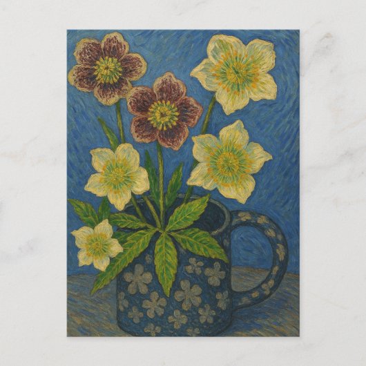 クリスマスバラはがき ポストカード (正面)