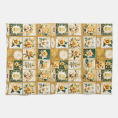 クリスマスバラコラージュ キッチンタオル (横)