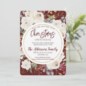 クリスマスバラフローラブルガンディオープンハウスパーティー 招待状 (スタンド正面)