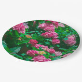 クリスマスバラヘレボラスフラワーズフローラ ペーパープレート (アングル)