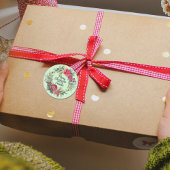 クリスマスバラリースパーソナライズされたシール ラウンドシール