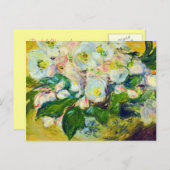 クリスマスバラ印象主義ブライダルシャワー インビテーションポストカード (正面/裏面)