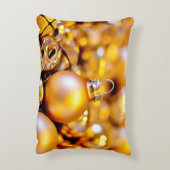 クリスマスバラ金ゴールドバウブル アクセントクッション (裏面(縦))