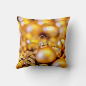 クリスマスバラ金ゴールドバウブル クッション (裏面)