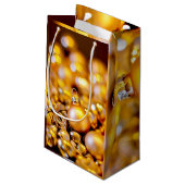 クリスマスバラ金ゴールドバウブル スモールペーパーバッグ (裏面アングル)