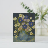 クリスマスバラ、ハナミズキと肝葉書 ポストカード (スタンド正面)