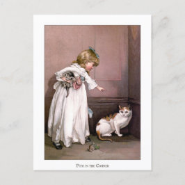 クリスマスバラ:隅に押し込む ポストカード