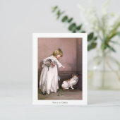 クリスマスバラ:隅に押し込む ポストカード (スタンド正面)