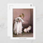 クリスマスバラ:隅に押し込む ポストカード (正面/裏面)