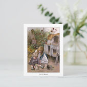 クリスマスバラ:192.ペットのうさぎ ポストカード (スタンド正面)