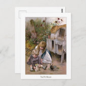 クリスマスバラ:192.ペットのうさぎ ポストカード (正面/裏面)