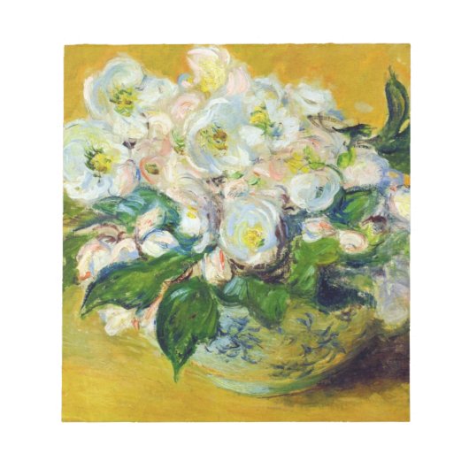 クリスマスバラ(by Claude Monet) ノートパッド (正面)