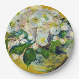 クリスマスバラ(by Claude Monet) ペーパープレート