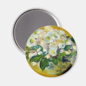 クリスマスバラ(by Claude Monet) マグネット (正面/裏面)