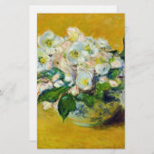 クリスマスバラ(by Claude Monet) 便箋 (正面/裏面)