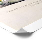 クリスマスバラ(Helleborus niger)とウィンターアコーニ ポスター (角)