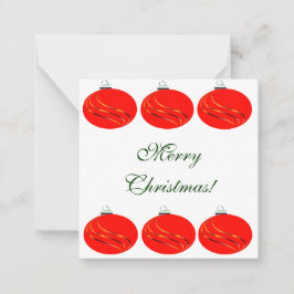 クリスマスバルブカード ノートカード