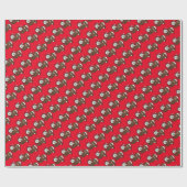 クリスマスバルブリスホリデーラッピング紙 ラッピングペーパー (フラット)