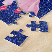 クリスマスバレエのくるみ割り茶色の髪 ジグソーパズル (側面)