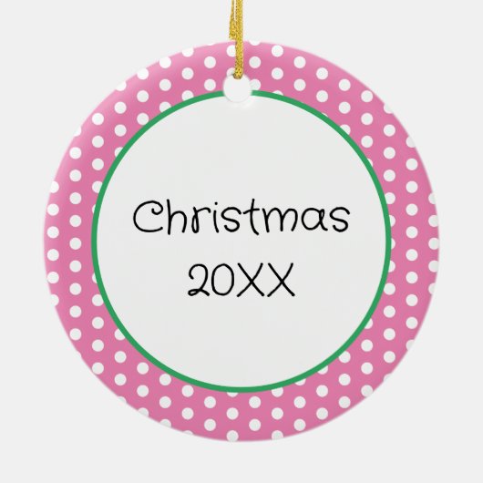 クリスマスバレエのスリッパパーソナライズされたセラミック セラミックオーナメント (裏面)