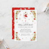 クリスマスバレエリサイタル招待状 カード (正面/裏面インサイチュ)