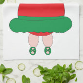 クリスマスバレエ豚キッチンタオル キッチンタオル (折り畳み)