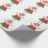 クリスマスバレエ豚 ラッピングペーパー (角)