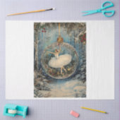 クリスマスバレリーナオーナメント 薄葉紙 (クラフト)