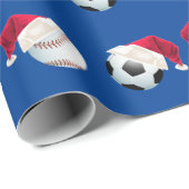 クリスマスバレースポーツおもしろいサンタホリデーラッピ ラッピングペーパー (ロールコーナー)