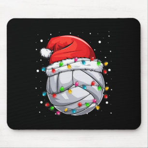 クリスマスバレーボールクリスマスサンタスポーツハットボールキ マウスパッド