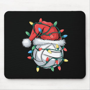 クリスマスバレーボールクリスマスサンタスポーツハットボールキ マウスパッド