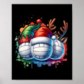 クリスマスバレーボールクリスマスバレーボール選手 ポスター (正面)