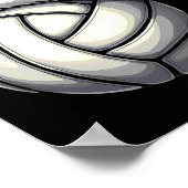 クリスマスバレーボールサンタハット ポスター (角)