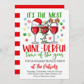 クリスマスバンコナイトパーティー 招待状 (正面/裏面)