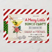 クリスマスバンコパーティの招待状 招待状 (正面/裏面)