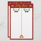 クリスマスバンコパーティーゲーム集計シート (正面/裏面)