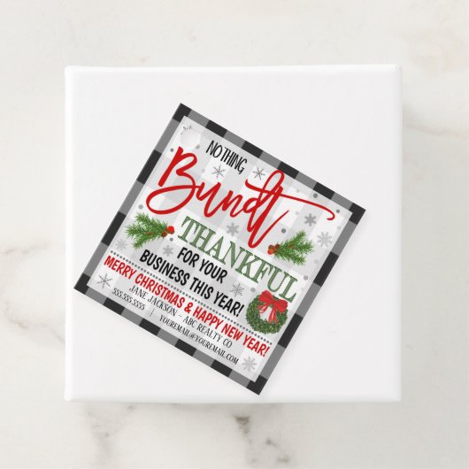 クリスマスバンドケーキギフトラベル フェイバータグ (インサイチュ)