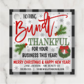 クリスマスバンドケーキギフトラベル フェイバータグ (正面)