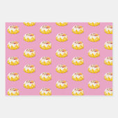 クリスマスバンドケーキ包装紙  ラッピングペーパーシート (正面)