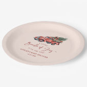 クリスマスバンドルの喜びクリスマスベビーシャワー ペーパープレート (アングル)