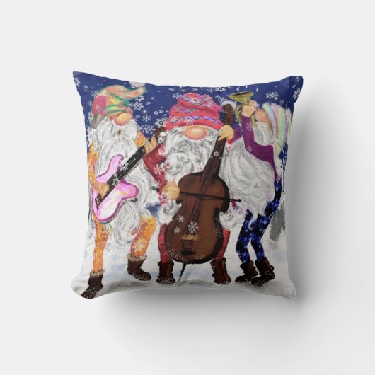 クリスマスバンド – ハッピーソング クッション (正面)