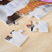 クリスマスバンド – ハッピーソング – パーティー-おもしろい ジグソーパズル (側面)