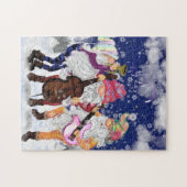 クリスマスバンド – ハッピーソング – パーティー-おもしろい ジグソーパズル (横)